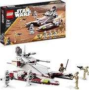 LEGO® Star Wars™ Republic Fighter Tank™ 75342 Building Kit; Fun, Buildable Toy Playset for Kids Aged 7 and Up, Featuring Mace Windu, a 187th Legion Clone Commander and 2 Troopers, Plus 2 Battle Droids