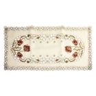 Embroidered Lace Tablecloth Oval Floral Table Mat Kitchen Home Dining Decoration