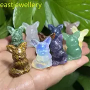 10pcs Natural Mixed Quartz Skull quartz crystal carved skull Reiki healing 1.2"