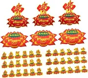 SEWOART 12pcs Buddhist Metal Stickers Car Window Decals Car Decal Sticker for Car Truck Sticker Car Sticker for Decoration Car Three-Dimensional Stickers Car Stickers Home Supplies