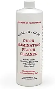 Odor-B-Gone - Cat Urine & Pet Odor - Floor Cleaner - All Natural 100% Safe for Pets and Kids - No Dyes or Perfumes - 32 oz Spray