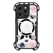 iPhone 16 Pro Ultra Bounce Case MagSafe Compatible Flower Blossom Love Monogram by Nature Magick - Letter M Floral Flowers Initial