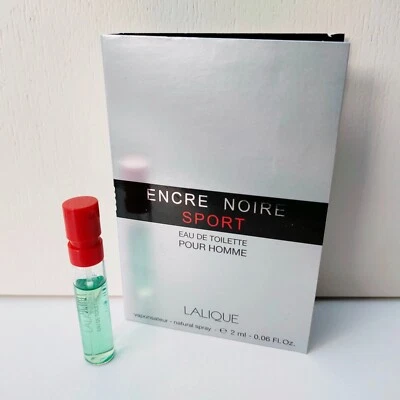 Lalique Encre Noire Sport Pour Homme EDT mini Spray Cologne, 2ml, Brand NEW!