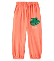 [Jellymallow] Jellymallow Smiling Frog cotton sweatpants Y 7 orange