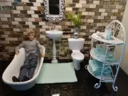 1:6 Scale Bathroom For Fashion Royalty, Integrity Toys, Barbie, Poppy Parker