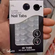 Primark super adhesive nail tabs 48 tabs no glue required new