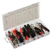 CZACA Alligator Clip & Clamp Assortment Electrical 60 pc Set by CTT (60 pc.