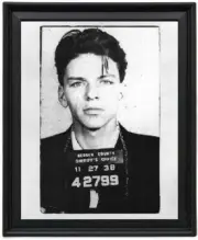 Frank Sinatra Mug Shot Poster Picture Frame 8x10