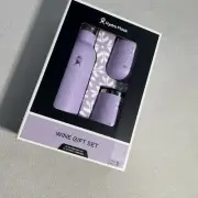 Hydroflask Wine Gift Set 25oz Wine Bottle And 10oz Wine Tumblers Pretty Lavender