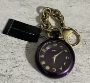 MARC JACOBS Purple Pocket KEY CHAIN LOGO DIAL WATCH-MBM7502