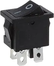 Mellisso 10 Pcs x 4 Pin On-Off 2 Position DPST Boat Rocker Switches 10A/125V 6A/250V AC