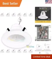 12 Pack 4 Inch MR16 Retrofit LED Recessed Lighting, 5CCT Selectable 2700K/300...