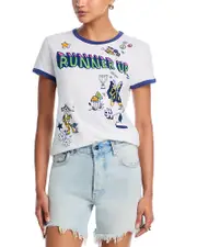 Mother The Lil Goodie Ringer Runner Tee