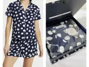 NEW Gingerlilly Size M (12) Women’s Geo Spot Pyjamas Lounge Set In Gift Box