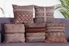5 Sets of Cushion Cover Cotton Pillow Case Sujani Embroidery Throw Sofa Cover