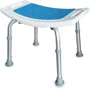 ROFVMILE Shower Chair Adjustable Bath Stool Chair for Inside Shower Tool Free Assembly Shower Seat for Bathtub Shower Stools for Seniors Adults Disabled (White, Square White Pro)