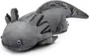 Simulation Black Big Axolotl Plush Toy, 31 Inch Super Soft Cute Realistic