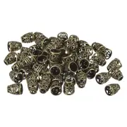 80pcs Bell Metal Cord Rope Lock Fastener End Stopper for Lanyard Backpack Copper