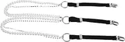 [BESTYASH] Fashionable Elastic Suspenders for Women under Clothing Suspender Set Skirt Waist Tightener Adult Girls Hidden Back with Y-shape Design