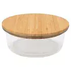 Glass 10oz Round Storage Container 701800 with Bamboo Lid by BIA Cordon Bleu