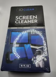 BRAND NEW SEALED iO CLEAN - 16 OZ. SCREEN CLEANER BEST FOR LCD/LED/OLED SMART TV