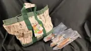 Sun Country Canvas Gardening Bag + 3 Garden Tools NEW With Tags 12x8x10