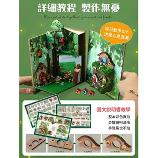 手作DIY 書屋 書立DIY小屋 DIY小屋燈 袖珍屋 DIY小屋 模型屋 交換禮物 聖誕禮物 diy手作小屋 diy小屋燈) WallFree窩自在