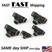 Pneumatic Tee 3 Way Push In Air Fitting Quick Fittings Connector Adapters