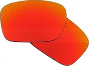 [Boldbright] Replacement Lenses Compatible with Oakley Scalpel OO9095 Sunglasses - Fire Red