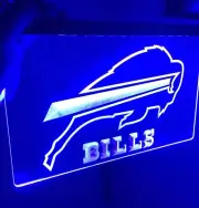 NFL New Buffalo Bills Blue LED Neon Light Sign for Game Room,Office,Man Cave