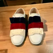 New Authentic Gucci 524989 Ace Velvet Bow Sneaker