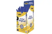 BIC Cristal Ballpoint Pens Medium Blue Box 50