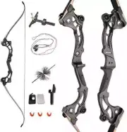 64” Archery Takedown Recurve Bow Athletic Bow Set 30-55lbs Right Hand