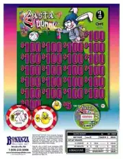Pull Tab - Chips- Tickets Game - Esta Bunny