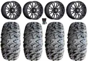 MSA ThunderLips 14" Wheels Machined 30" MotoClaw Tires Can-Am Defender