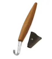 BeaverCraft Spoon Carving Hook Knife SK5s 2" - Double Sided Sharpening Curved...