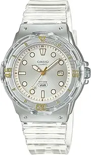 [Casio] LRW200HS-7E Clear Band Women's Analogue Watch, Clear Dial, 38.9 × 34.2 × 11.5 mm