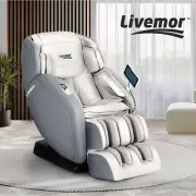 Livemor 4D Gary Electric Massage Chair – 12 Auto Programs Zero Gravity Bluetooth