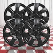 Set of 4 Gloss Black 7 Spoke 16" Wheel Covers for 2010-2011 Toyota Camry