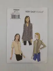 Vogue Sewing Pattern 9204 V9204 Misses Loose-fitting Top 3 styles Size 6-14 NEW