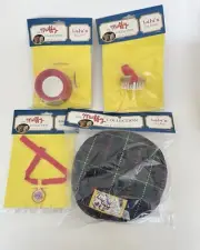 Muffy Vanderbear Collection Lulu’s Dog Accessories ~ Bowl Leash Bed Brush Lot