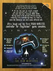 2000 Airplay Radio Wireless Controller PlayStation 1 PS1 Print Ad/Poster Pop Art