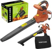 3-In-1 Electric Leaf Blower Vacuum Mulcher for Lawn Care 3000W Hand-Held Leaf Va