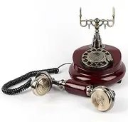 Premium Audio Guest Book Telephone | Vintage and Retro Style Audio Guestbook | Rotary Phone with Audio Record Voice Messages