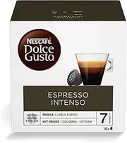[NESCAFÉ DOLCE GUSTO] Espresso Intenso Gusto Coffee Pods 3x16 Capsules (48 Count, Pack of 3)