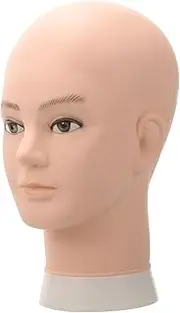 SHERCHPRY Wig Mannequin Head Display Stand Practical Hat and Wig Holder Rack for Home and Shop Use Safe Lightweight Material Caps Support for Showcasing Accessories