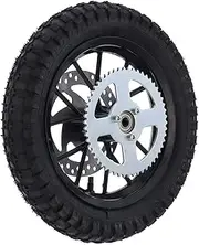 Vomeko Dirt Bike Rear Wheel - 12.5x2.75in Steel Alloy Slip-Proof Mini Pocket Bicycle Tire for Coolster 47cc 49cc 2 Stroke Dirt Bikes and Mini Motorcycles QG-50