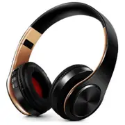 Wireless Headphones Bluetooth Headset Earbuds With Microphone For Mobile Music Gold Headsets