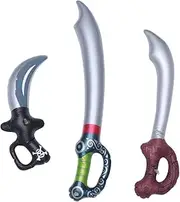 KOMBIUDA 6 Pcs Inflatable Pirate Knife Inflatable Pirate Costume Swords Sword PVC