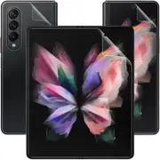 For Samsung Galaxy Z Fold 3 5G 4 in 1 Screen Protector Hydrogel Flexible Full Coverage Plus Camera Lens-[4in1 for Z Fold 3]